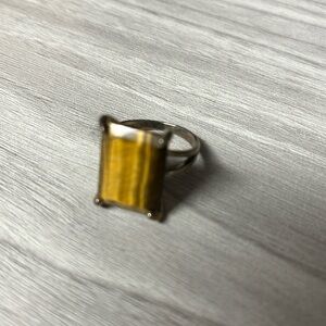 Cocktail ring size 7, smoky quartz